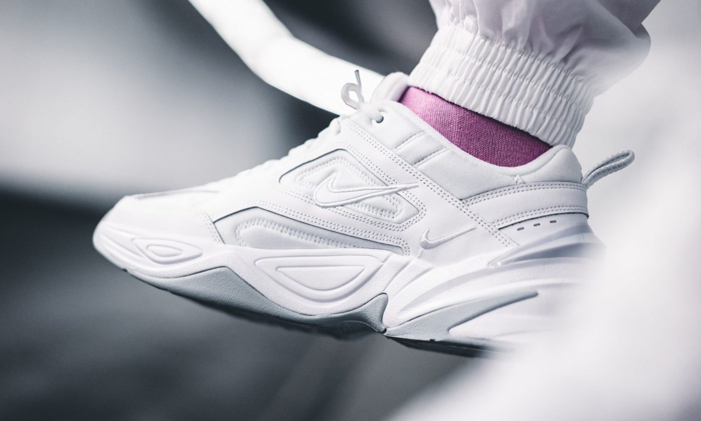 Nike m2k tekno sneakers in store triple white